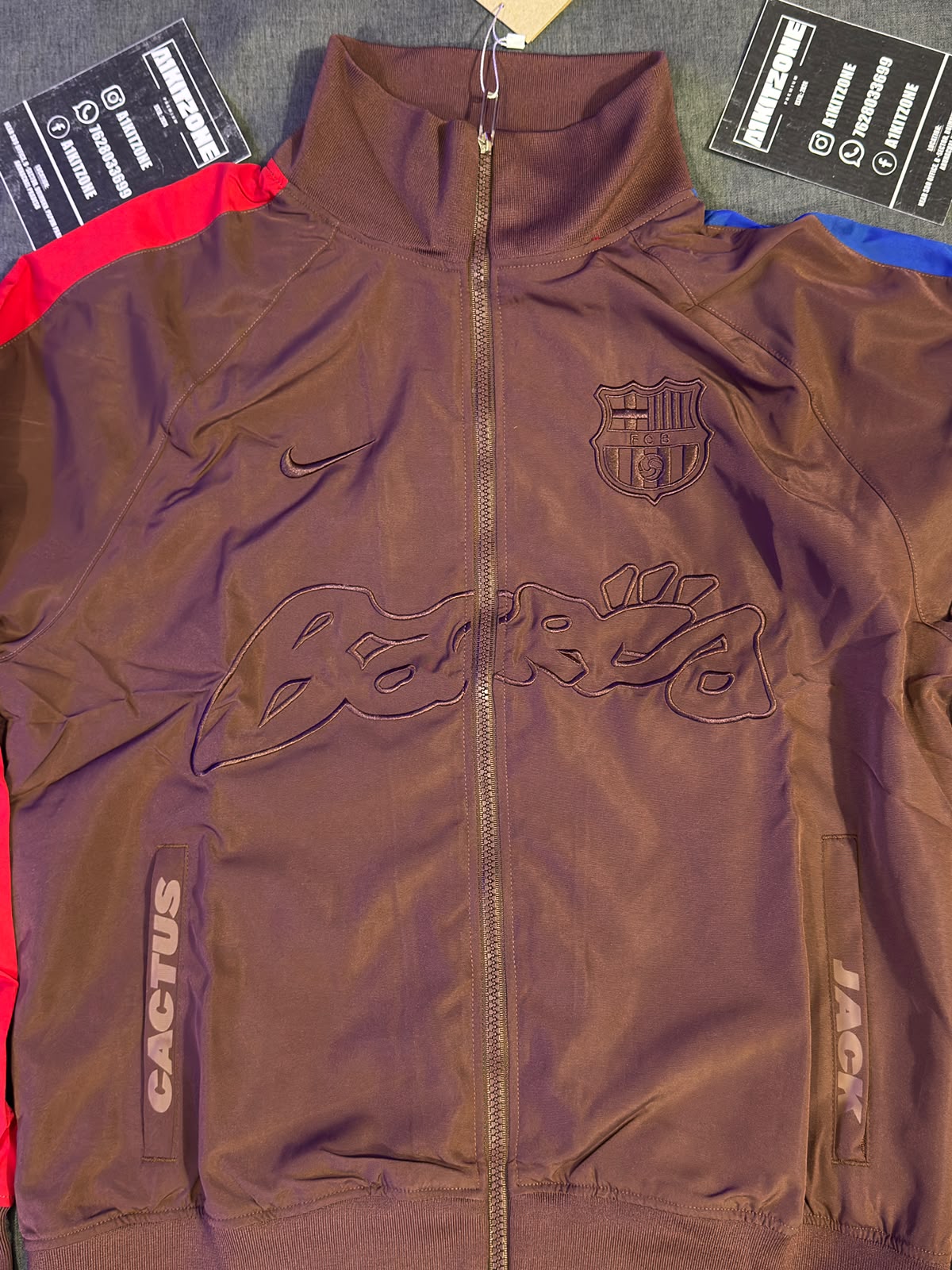 FC Barcelona X Cactus jack retro zip anthem jacket — photo 2 of 5
