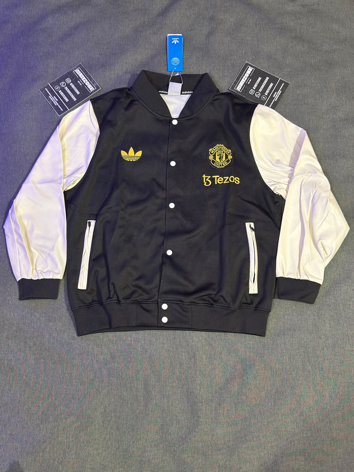 Manchester united varsity bomber jacket